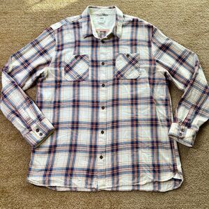 Vans Mens Multicolor Plaid 100% Cotton Long‎ Sleeve Button Up Shirt Size XXL